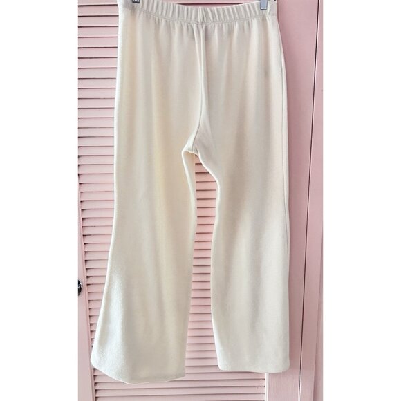 EDAS Size 16 Sweat Pants Winter White Upscale Made In Italy 32”x 29”L Casual - Picture 14 of 14